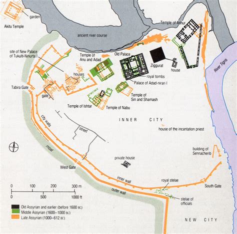 assur map|temple of ashur.